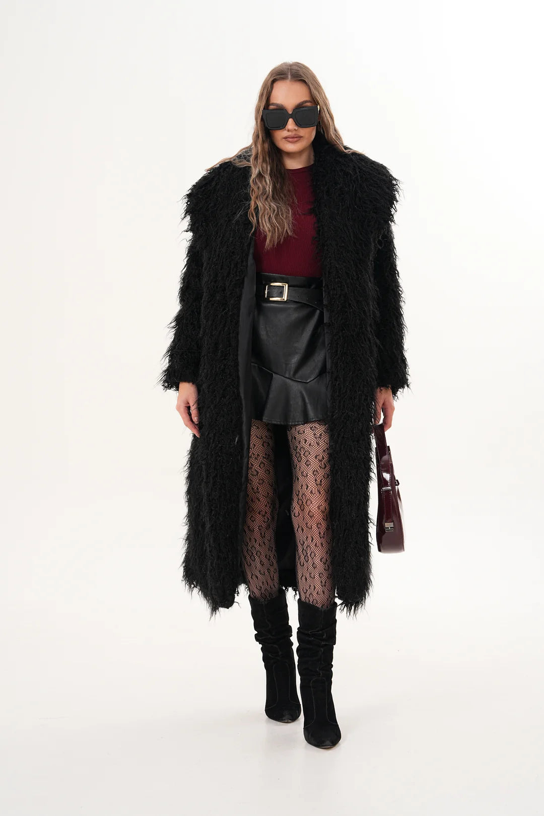 Tibetan Faux Fur Coat