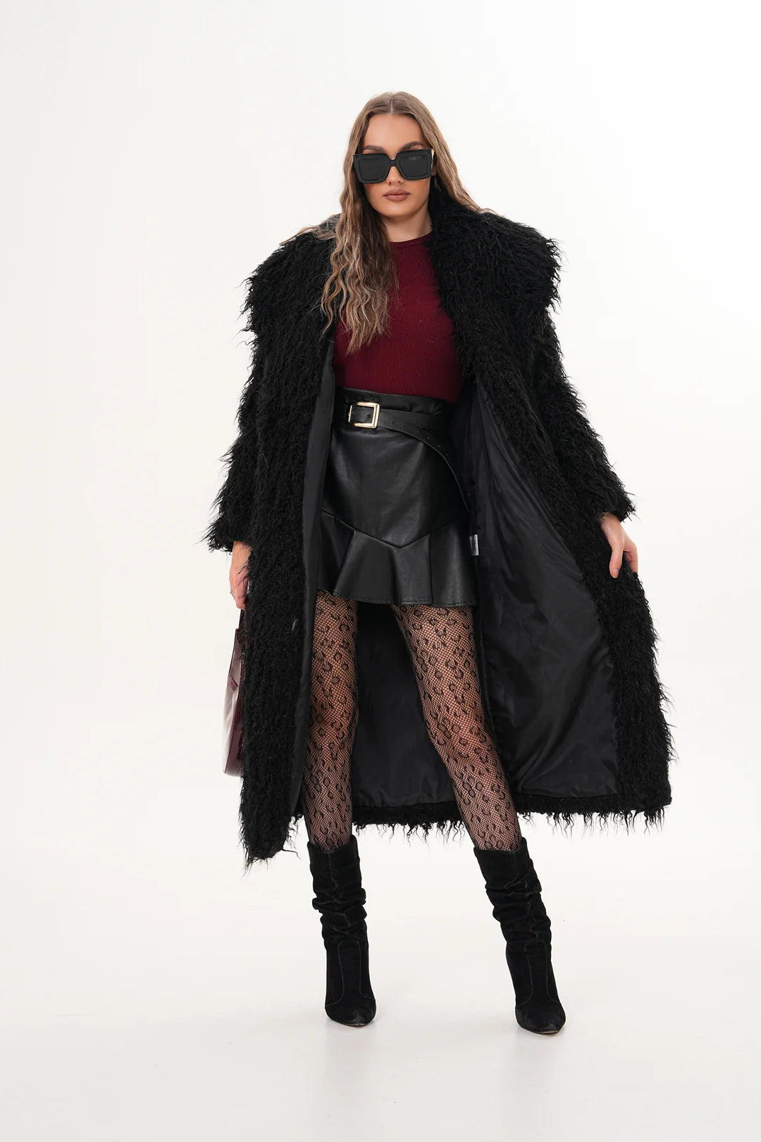 Tibetan Faux Fur Coat