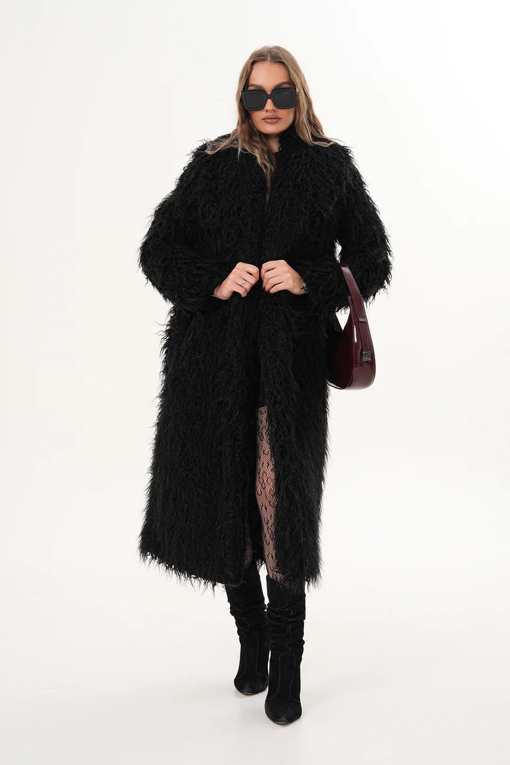 Tibetan Faux Fur Coat