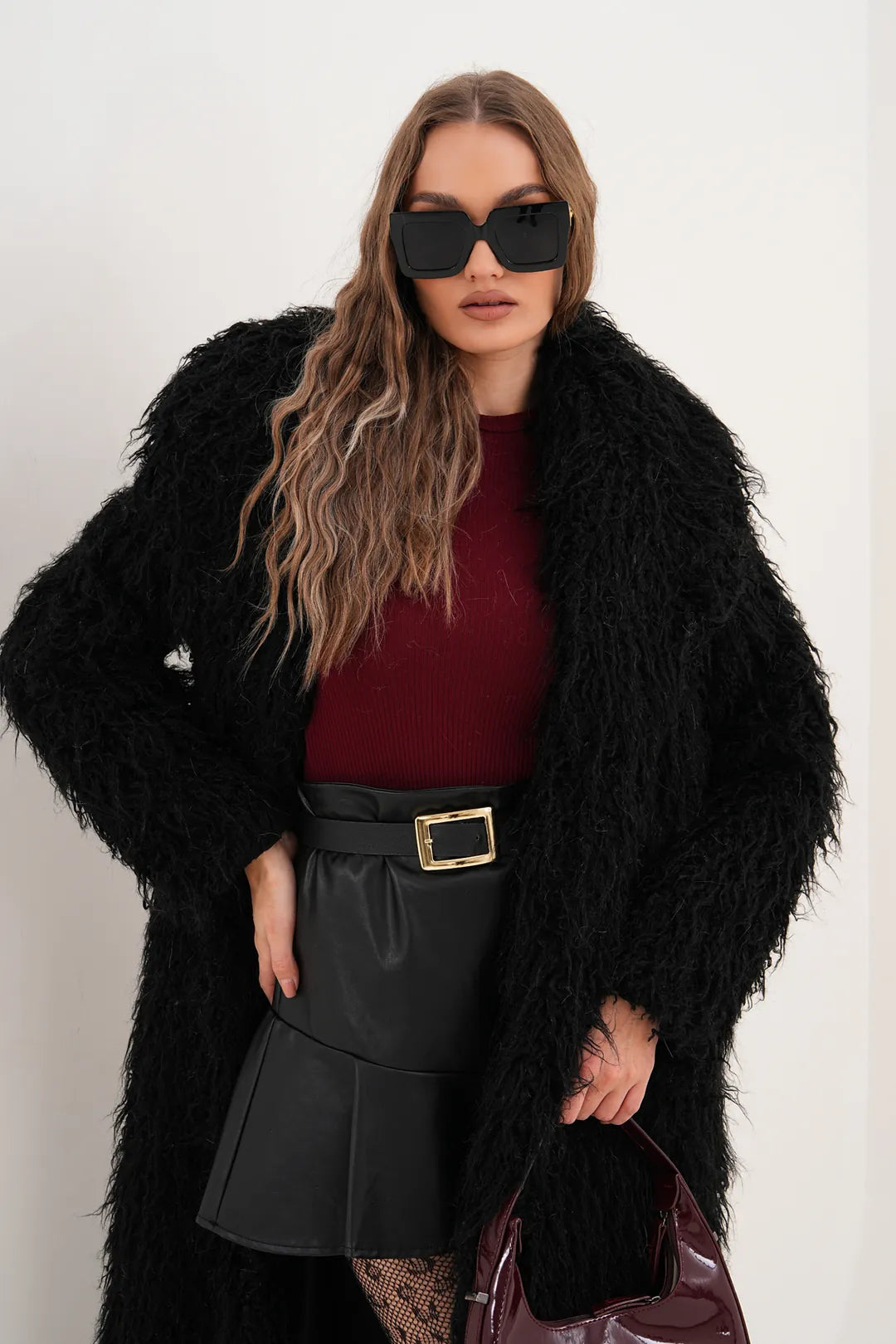 Tibetan Faux Fur Coat