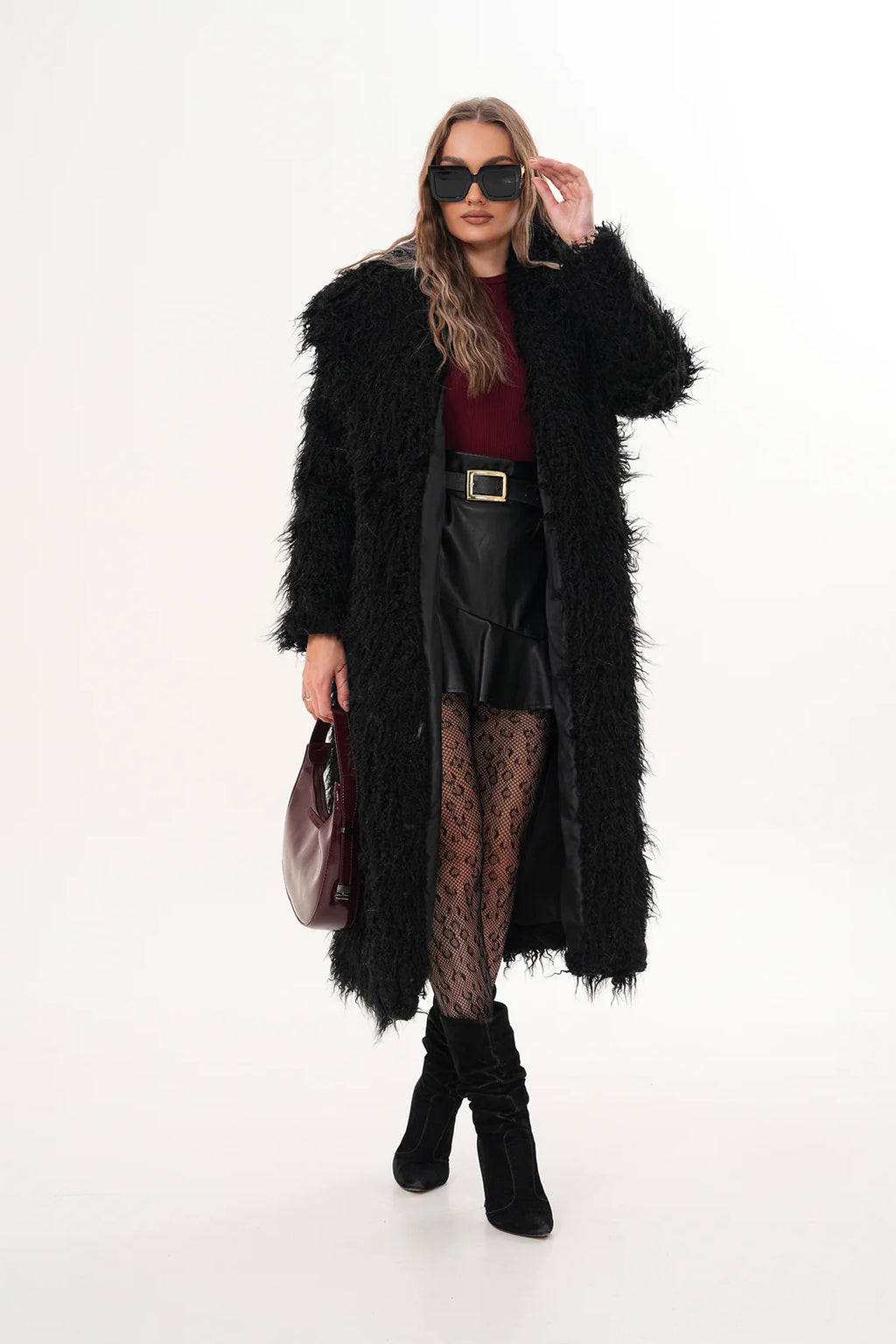Tibetan Faux Fur Coat